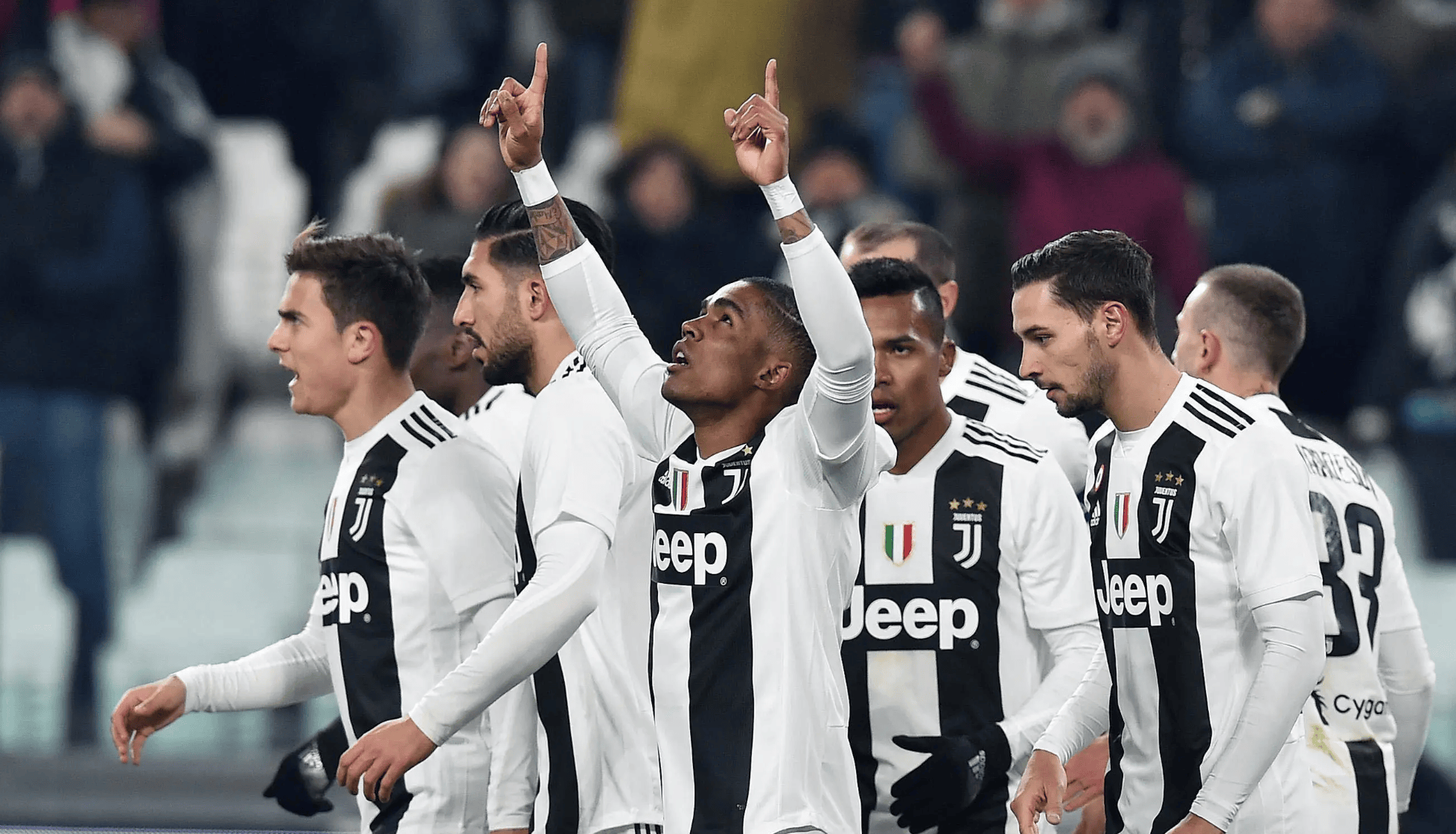 包含尤文图斯球员群体战术出色，备战信心十足的词条